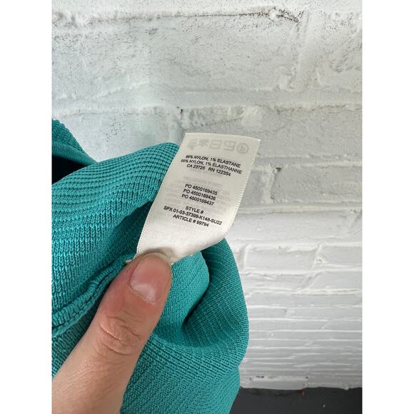 Aritzia Women's Sculpt Knit One-Shoulder Tank Top Sleeveless Blue Size XS - Picture 4 of 5